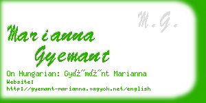 marianna gyemant business card